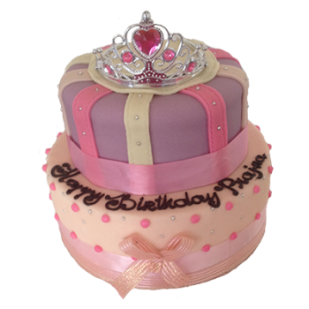 Two Tier Princess Fondant